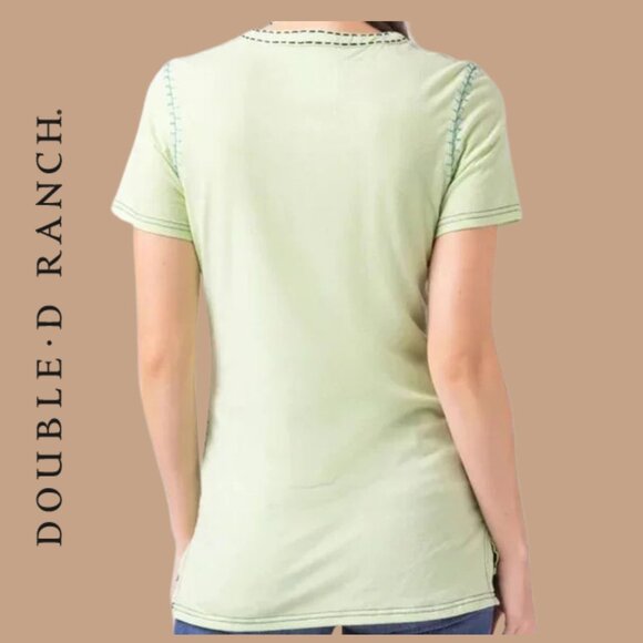 NWT Double D Ranch Native Craft Invitational Top Boho Western Bohemian Casual - Picture 3 of 3